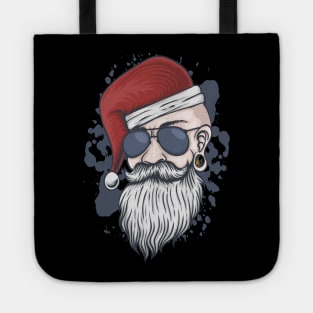 Man with christmas hat Tote