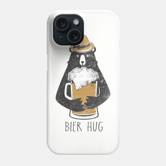 Funny Oktoberfest Bier Beer Bear Hug German Fun Party Phone Case by bigraydesigns