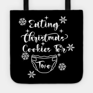 eating christmas cookies for two Tote