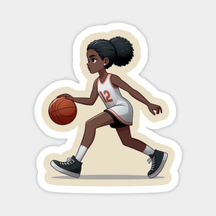 Female basketball player Magnet