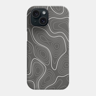 topoghraphic lignes pattern Phone Case