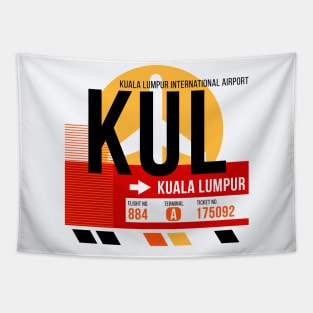 Kuala Lumpur (KUL) Airport // Sunset Baggage Tag Tapestry