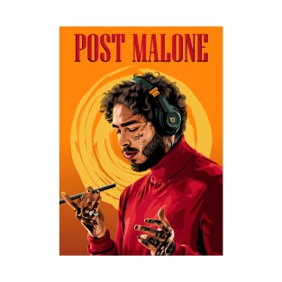 Melodies in Ink: Illustrating Post Malone's Musical Canvas T-Shirt