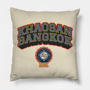 Khaosan Road Bangkok - Backpacker's Paradise College Shirt Style Pillow