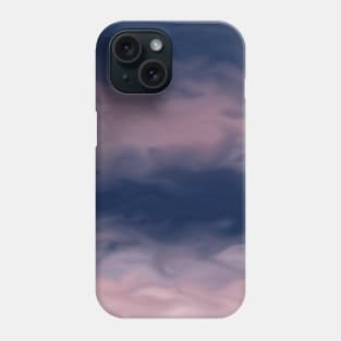 Blush Pink Clouds on a Navy Sky Phone Case