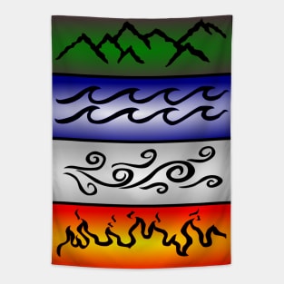 Four elements of nature Tapestry