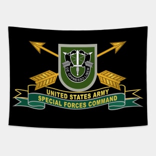 US Army Special Forces Command - Flash w Br - Ribbon X 300 Tapestry