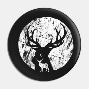 Deer at night Pin