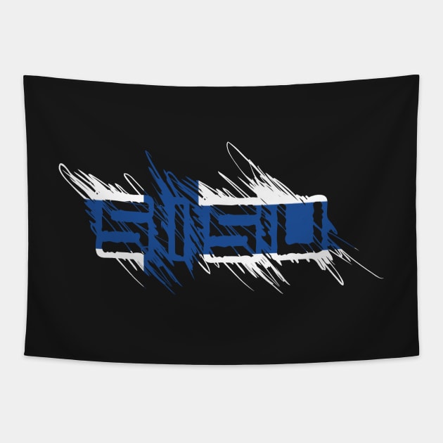 Sisu Finnish Flag Distressed Tapestry by Nirvanibex