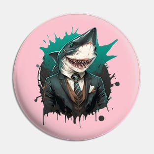 Shark Suit Pin