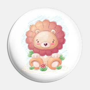 Cute lion Pin