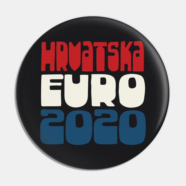 Hrvatska / Euro 2020 Football Fan Design Pin by DankFutura