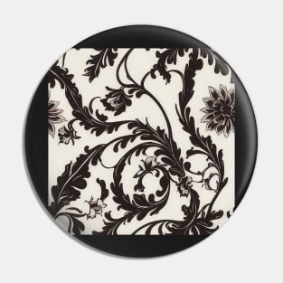 Rococo floral pattern, model 13 Pin
