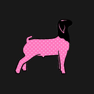 Pink Hearts Market Goat - NOT FOR RESALE WITHOUT PERMISSION T-Shirt