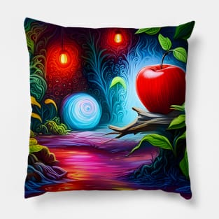 Vibrant Apple Pillow