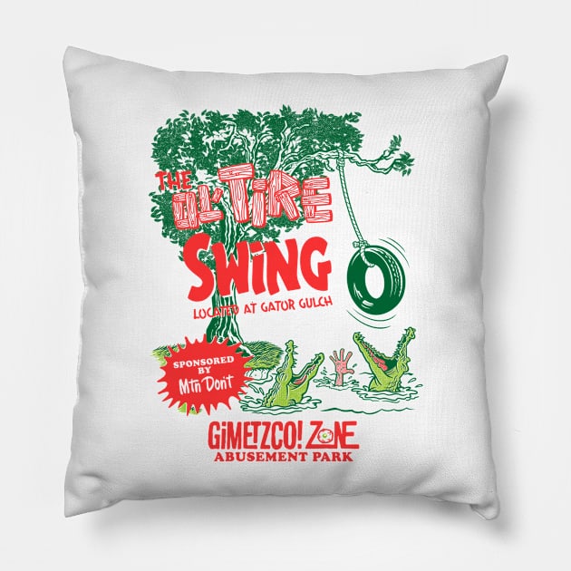 The ol’ tire swing - front/back Pillow by GiMETZCO!