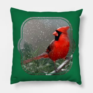 Winter Cardinal Pillow