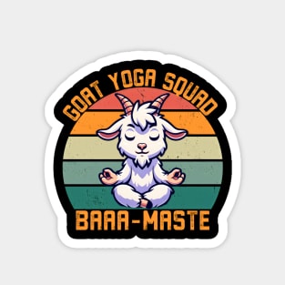 Baamaste goat yoga squad Magnet