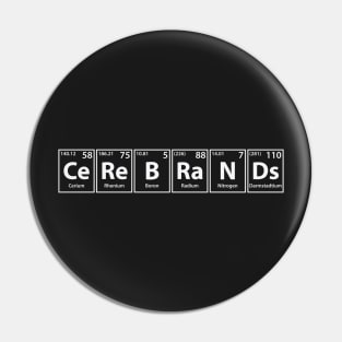 Cerebrands (Ce-Re-B-Ra-N-Ds) Periodic Elements Spelling Pin