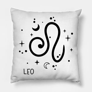 Leo Celestial Zodiac Sign Symbol Pillow