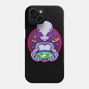 Flat Earth Society Alien Phone Case