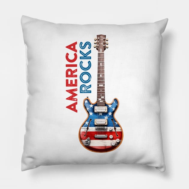 America rocks! Pillow by adigitaldreamer