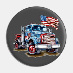 4th of July Ford Truck Design Pin