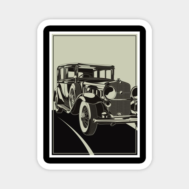 Old Classi Car from the 20th Century Magnet by JFDesign123