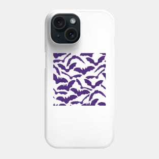 Halloween Bats - Purple Phone Case