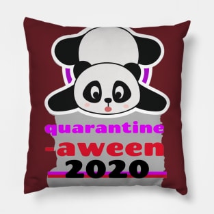 Quarantine-oween 2020 (panda) Pillow