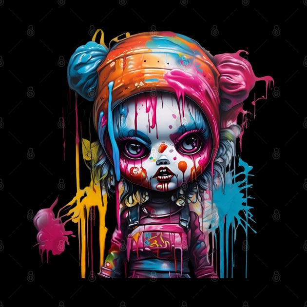 scary pink doll by mdr design