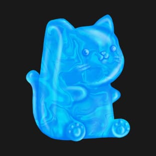 Light Blue Gummy Kitty Swirls T-Shirt