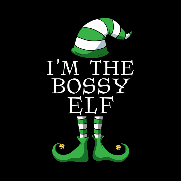 I'm The Bossy Elf Matching Family Pajamas Christmas Gifts by thuden1738