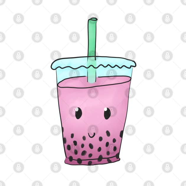 Cute Bubble Tea (Pink) by alxandromeda