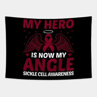 My Hero Is Now My Angle Sickle Cell Awareness Tapestry