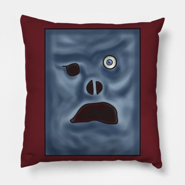 Creepy Book of the Dead 2 Pillow by tesiamarieart