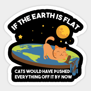 If the earth was flat cats would have knocked everything off