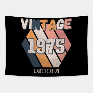 Vintage Since 1975 Birthday Retro Fun Tapestry