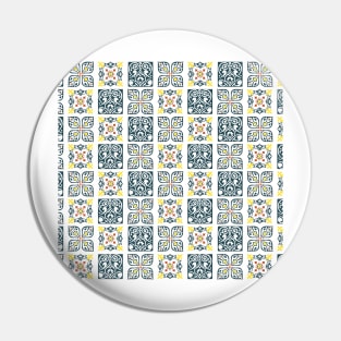 Portuguese blue tile pattern Pin