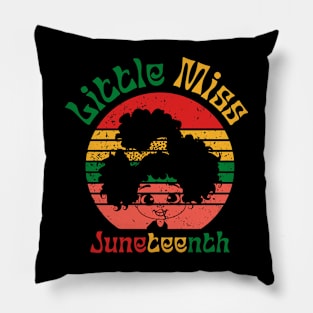 Little Miss Juneteenth Pillow