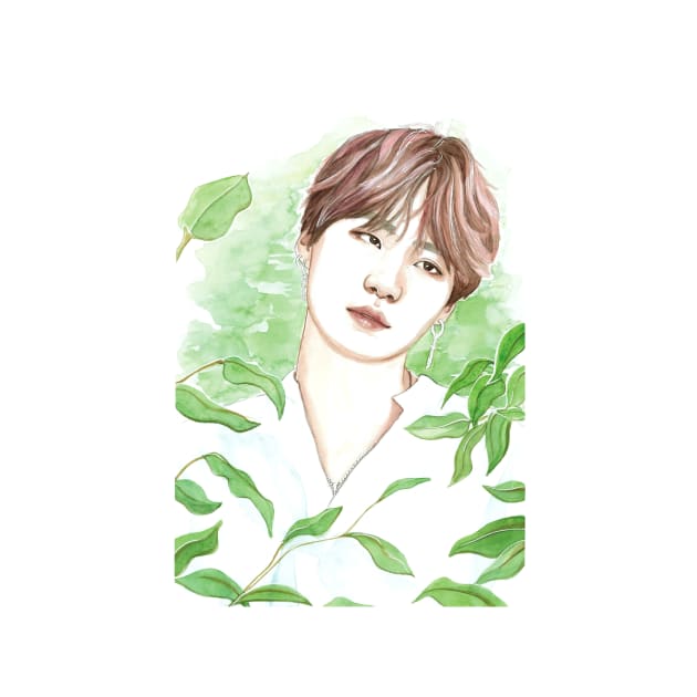 MIN YOONGI SUGA NATURE BOY by NiamhYoungArt