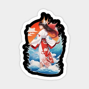 Traditional Kimono Girl 01 Magnet