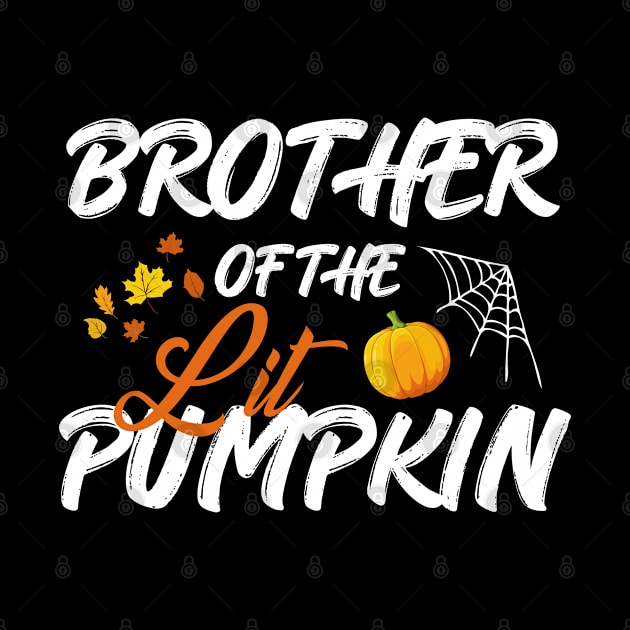 Brother Lit Pumpkin Halloween Costume by FanaticTee