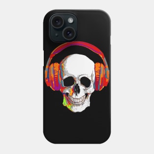 skull art, skull design music Phone Case