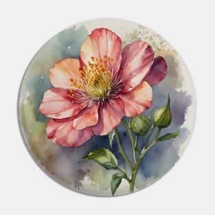 Pink Flower Pin