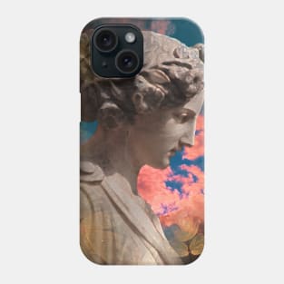 Aesthetics, darkness, gothic, romantic, moon, dark academia, love, romantic, statue, vintage, retro, artistic, artsy, classy, butterfly, flowers, floral Phone Case