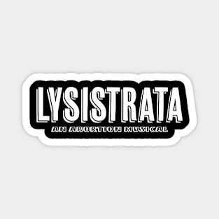 Lysistrata White Logo Magnet