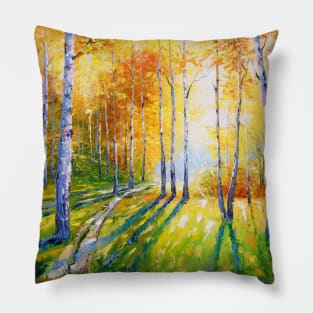 Birch grove Pillow