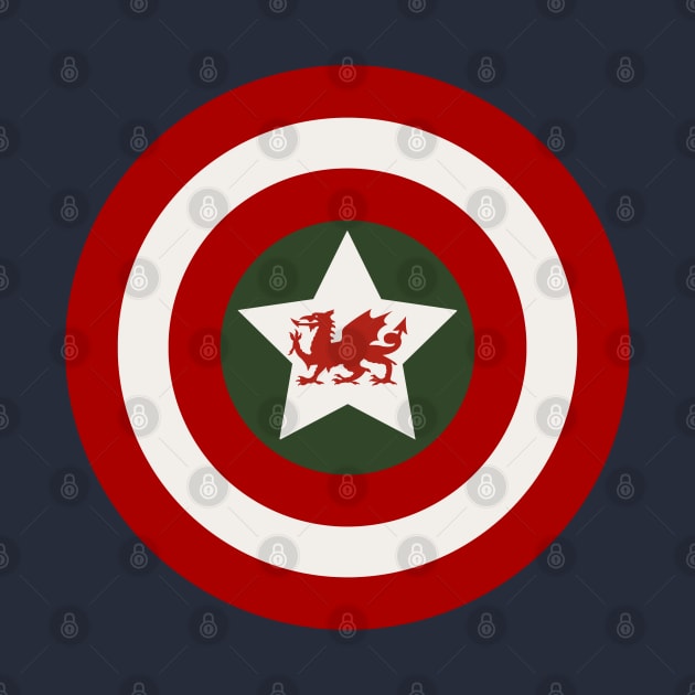 Captain Cymru, Welsh shield by Teessential