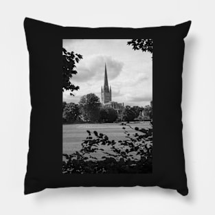 Norwich cathedral Pillow